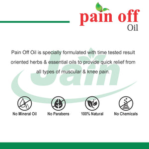 Pain Off Oil, Ayurvedic Formula (For Pain in Body, Back, Knee & Legs) - 100ml